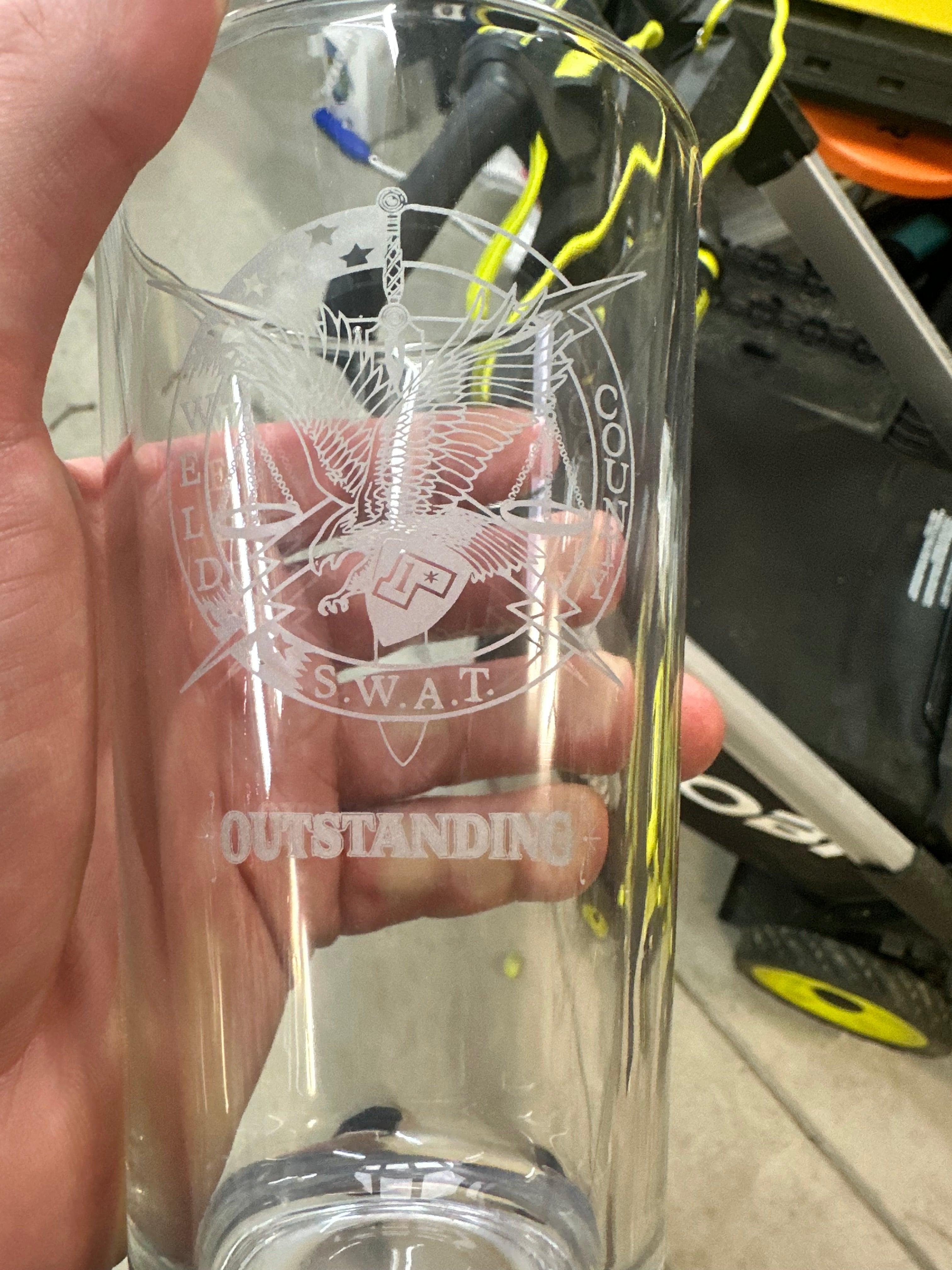 Custom Engraved Pint Glass 4ct