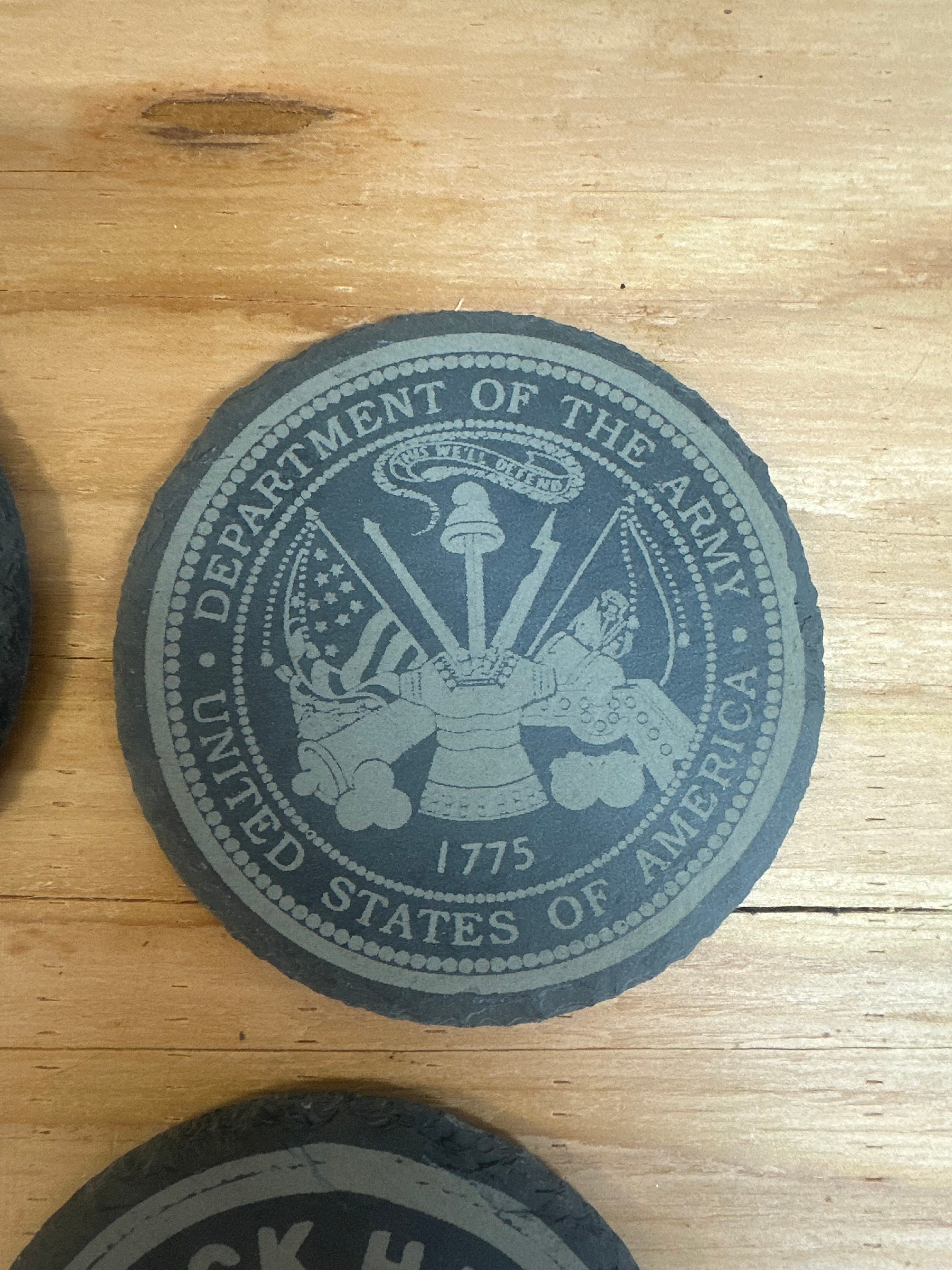 Slate Coaster - Circle 4ct