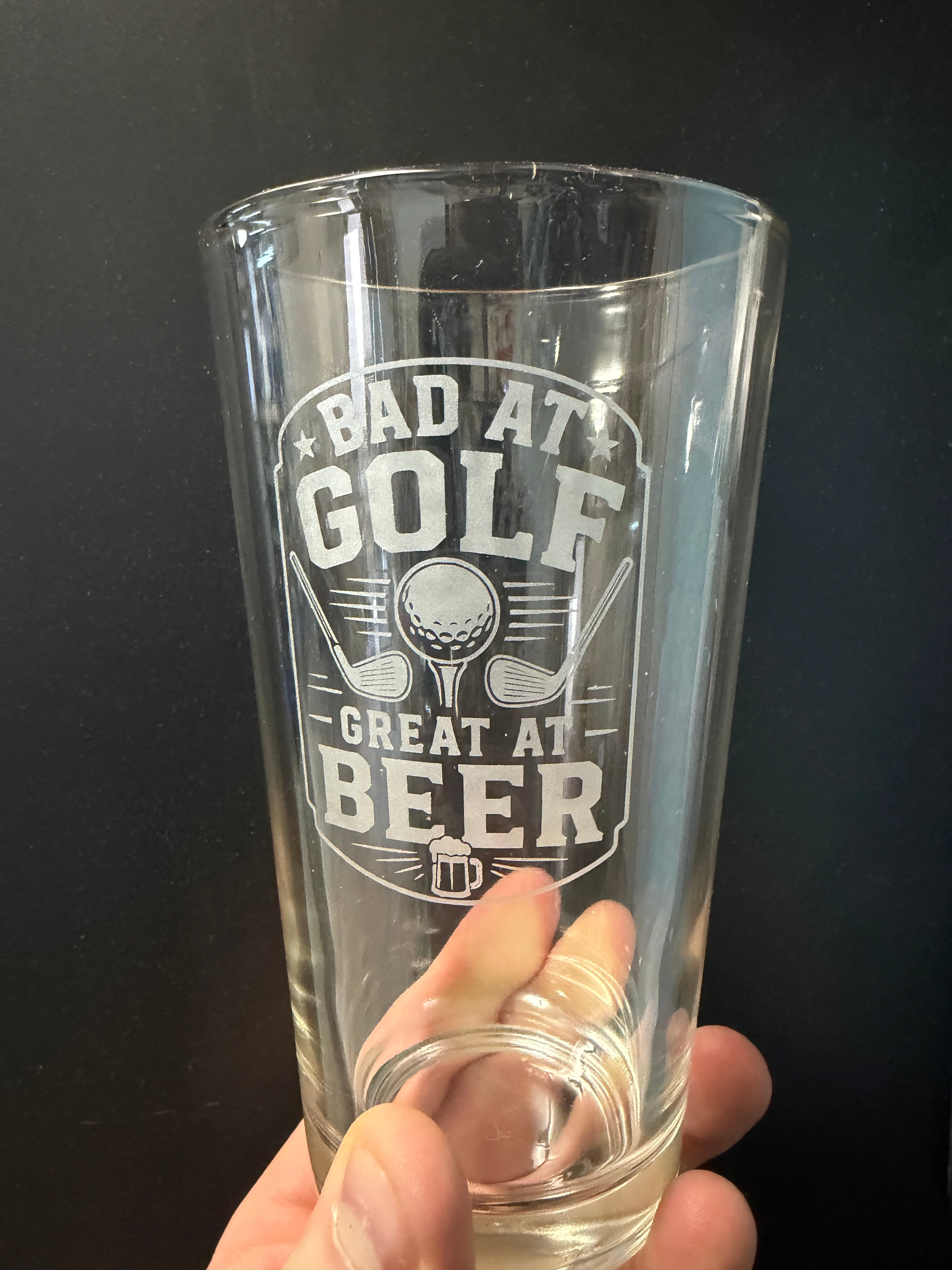 Custom Engraved Pint Glass 4ct