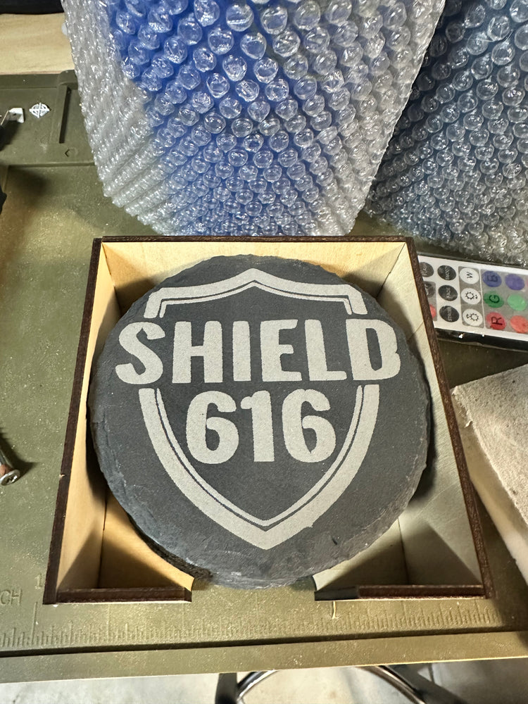 Custom laser engraved project by Dalzell Prints