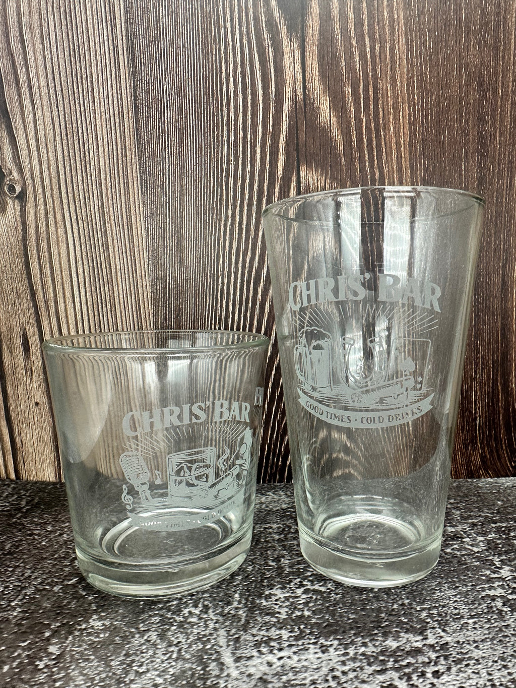 Custom Engraved Pint Glass 4ct