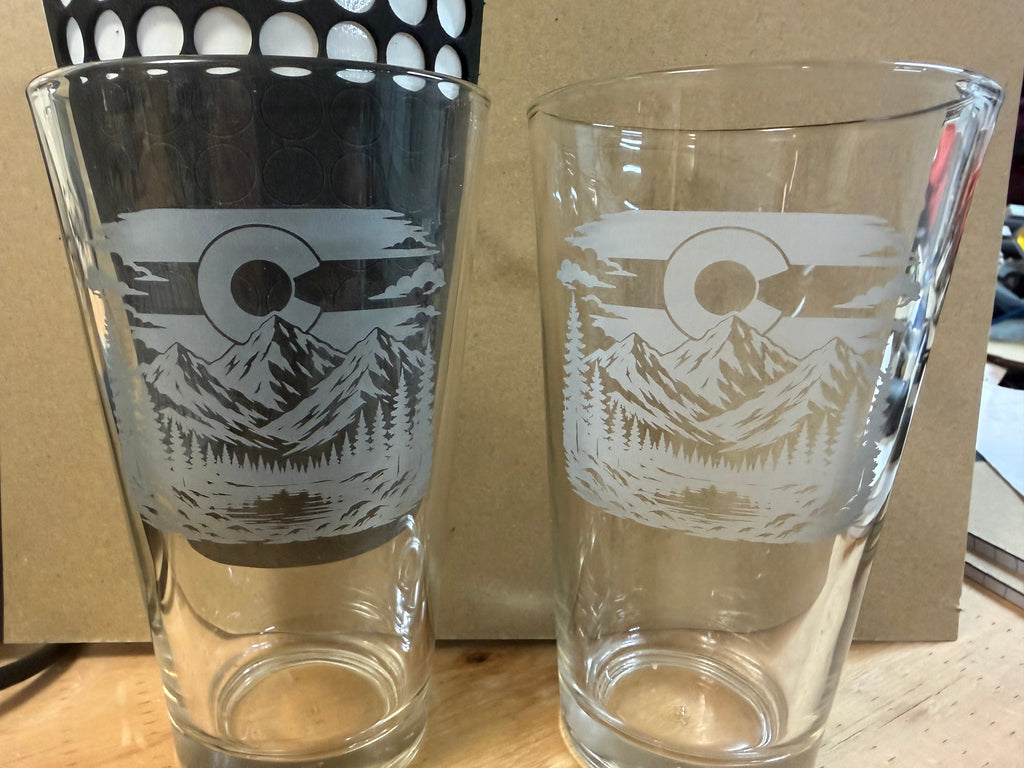 Colorado Pint Glasses - Set of 4